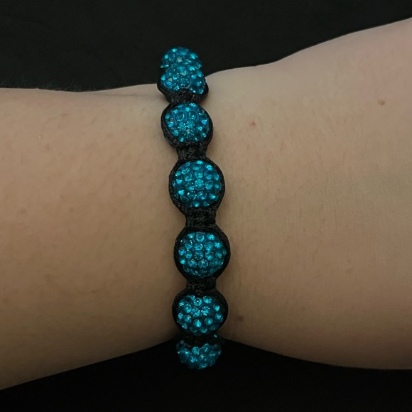 Expandable Turquoise Shambala Bracelet - Picture 3 of 4